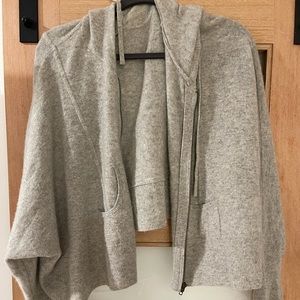 Gray cashmere sweater